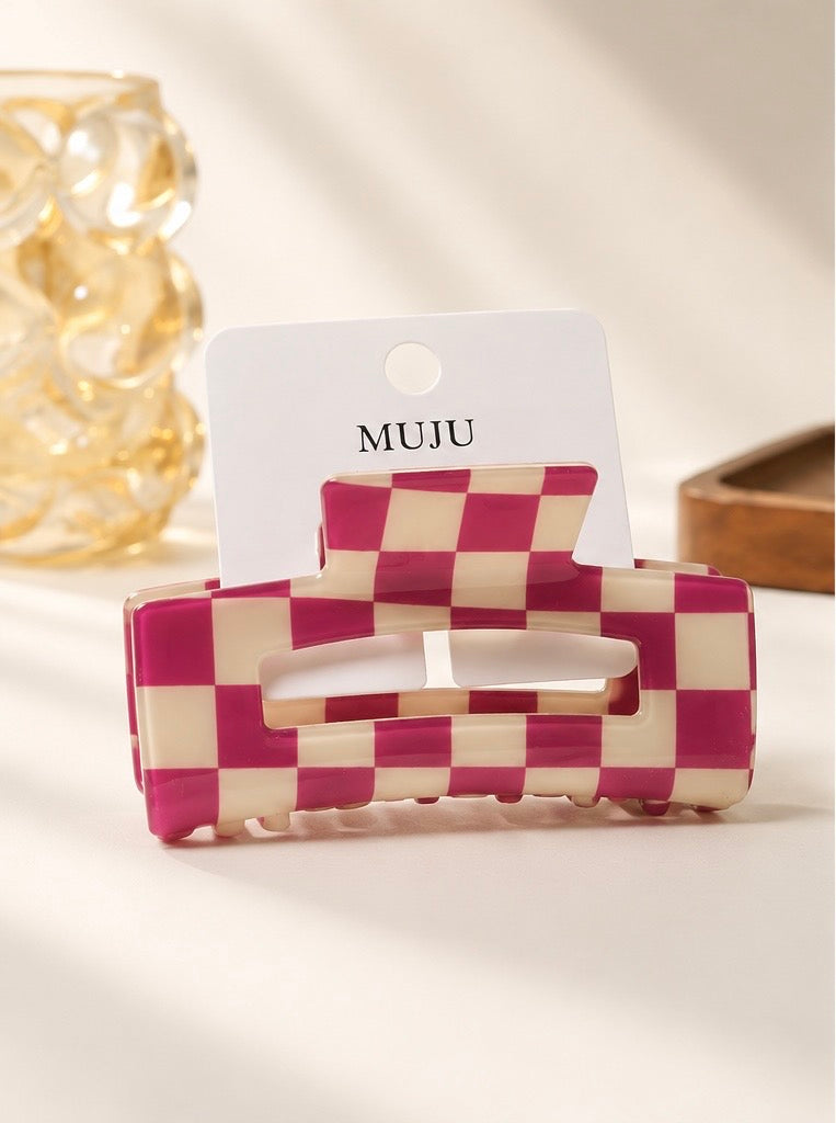 Checkered Claw Clip