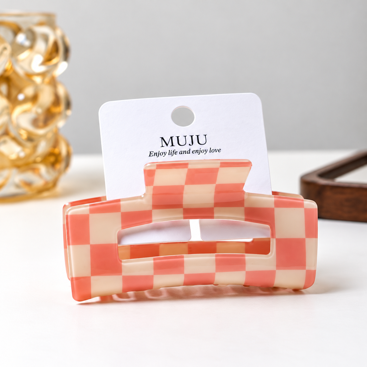 Checkered Claw Clip